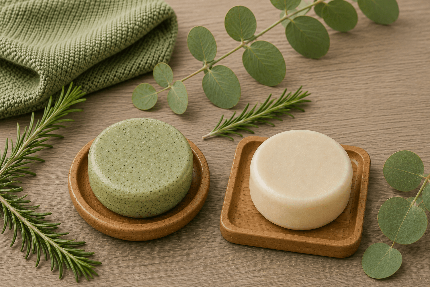 Shampoo sólido de romero y aceite de ricino + acondicionador Suavidad - Kapa Natural
