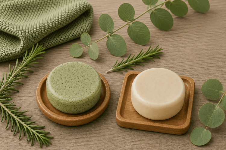 Shampoo sólido de romero y aceite de ricino + acondicionador Suavidad - Kapa Natural