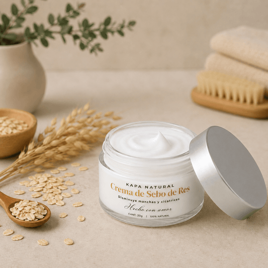 Crema De Sebo De Res Con Aceite De Rosa Mosqueta - Kapa Natural