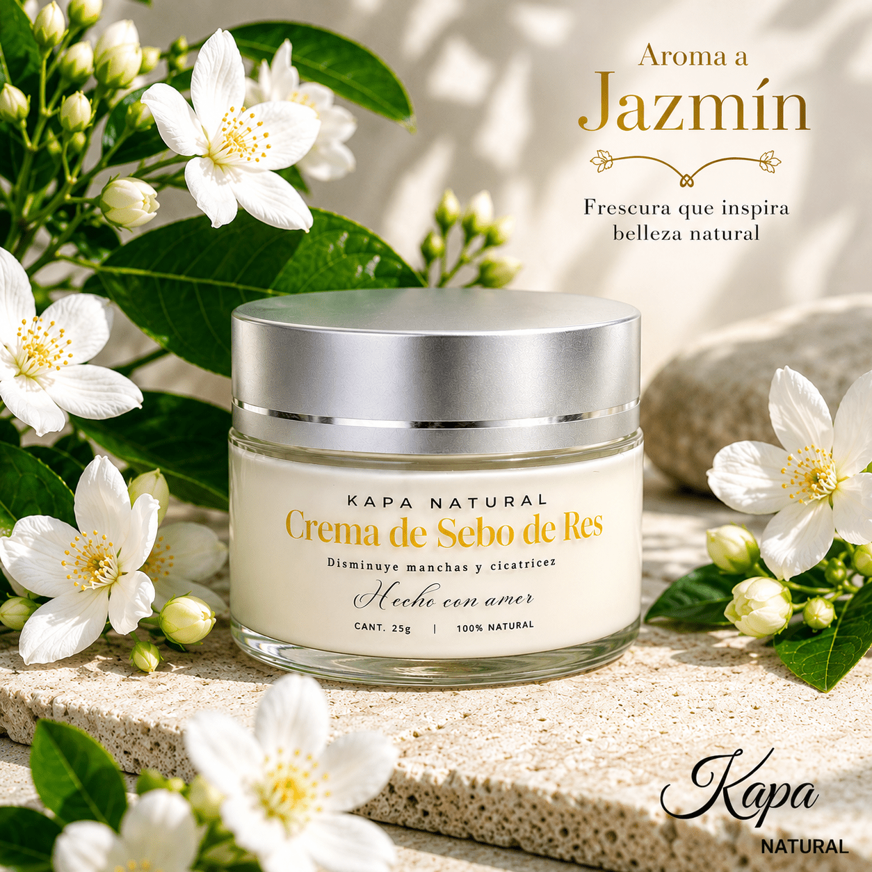 Crema De Sebo De Res Con Aceite De Rosa Mosqueta - Kapa Natural